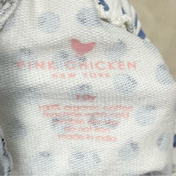 Pink Chicken Millie Shorts Organic Cotton Girls size 10Y Cream & Blubbery Print - Picture 4 of 4